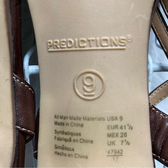 Delicate Strappy Brown Heel Sandals women size 9 EUC - Picture 9 of 10